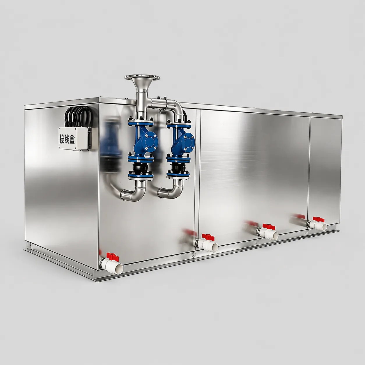 Non-Powered Grease Separator Automatic Sewage Lifting Integrated Unit for Commer