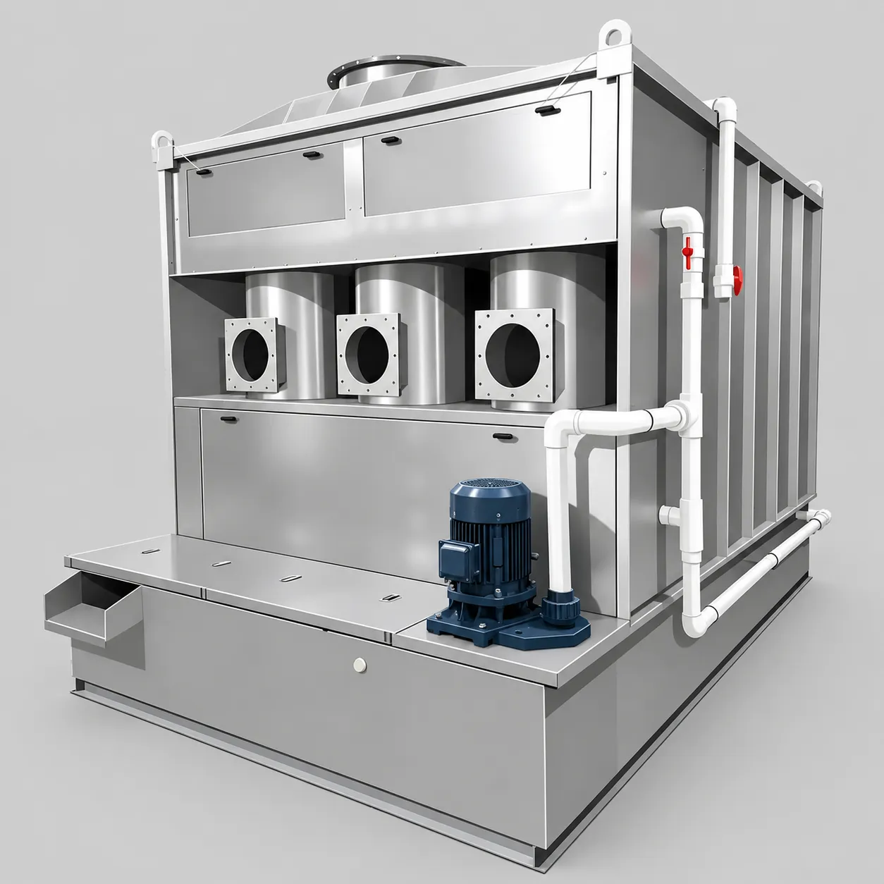 Cyclone Water Curtain Spray Booth | Wet Type Paint Overspray Collection System f