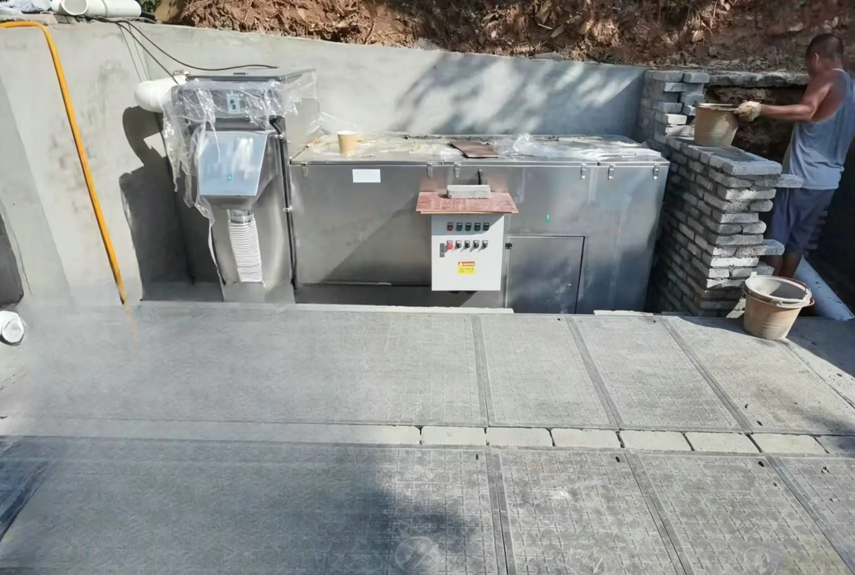 Automatic Grease Separation System | School Canteen Installation in Duyun, Guizhou